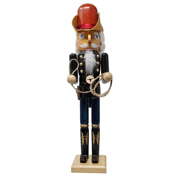 Cowboy Rancher Lasso 16" Christmas Nutcracker - Picture 5 of 5